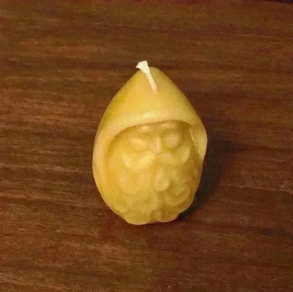 NWT Blossom Hill Nursery Handmade Old Man Winter Beeswax Candle - Picture 5 of 6